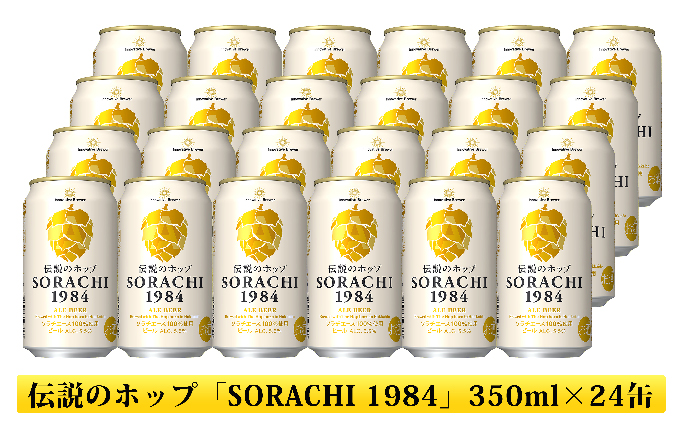 北海道上富良野町のふるさと納税 ビール SORACHI1984 350ml × 24缶 上富良野町発祥！ 伝説のホップ ソラチエース ソラチ sorachi ソラチ1984 サッポロビール サッポロ 地ビール お酒 酒 アルコール  (有)リカーショップかまだ 北海道 上富良野町