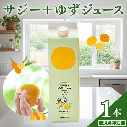 定期便3カ月】サジー グアマラルサジー＋ゆず 1000ml 毎月1本3カ月