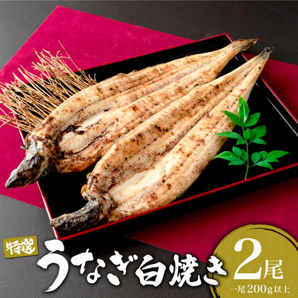 うなぎ白焼き 400g (200g×2尾) 冷蔵