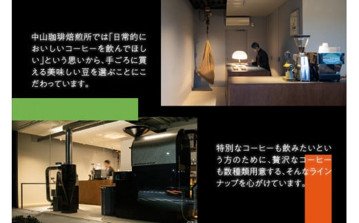 京都府木津川市のふるさと納税 定期便12回(コーヒー豆)中山珈琲焙煎所のスペシャルティコーヒー4種セット各100g全12回 コーヒー豆 まめ 珈琲 自家焙煎 定期便 12回 コーヒーセット 詰合せ コーヒー飲み比べ ハウスブレンド 【056-09-T4】