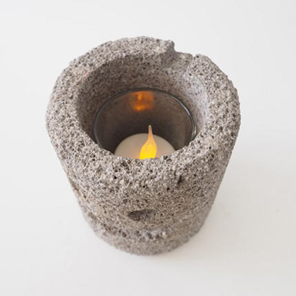 石のキャンドルポット「いしおさん」 キャンドルホルダー キャンドル