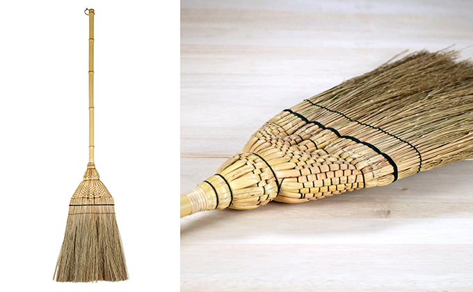 静岡県浜松市のふるさと納税 濱松出世手編みほうき　長柄【配送不可：沖縄・離島】 雑貨 日用品 民芸品 工芸品