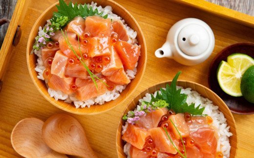 北海道紋別市のふるさと納税 14-209 鮭親子漬けセット(4個)