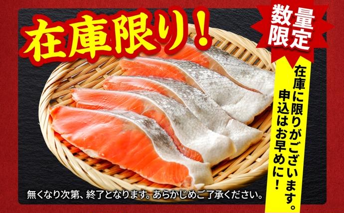 北海道洞爺湖町のふるさと納税 【セゾン限定】【数量限定 最短 3営業日発送】北海道産 新巻鮭 低温熟成 切身 1袋 (約650～700g/5～7切入)  最短配送 北海道 秋鮭 小分け 鮭 さけ しゃけ シャケ 中塩 海鮮 冷凍 お弁当 真空パック おかず 魚貝類 サーモン サケ