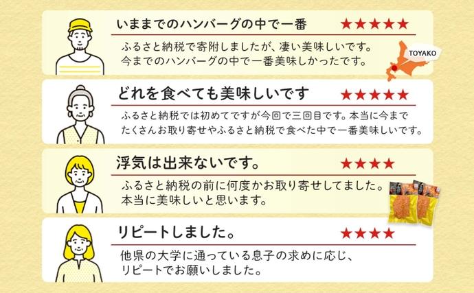 北海道洞爺湖町のふるさと納税 【セゾン限定】北海道 特製 手ごね ハンバーグ 130g×10個 牛肉 豚肉 合挽 挽肉 ミンチ 国産 肉屋 手作り 小分け ジューシー おかず 本格的 簡単 調理 グルメ お取り寄せ お肉屋 たどころ 送料無料