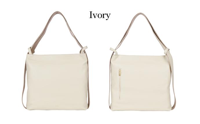 ソエル SOEL 2wayリュック アイボリー SOEL】A4サイズが横に入る2wayリュック リュック 2way イタリアン