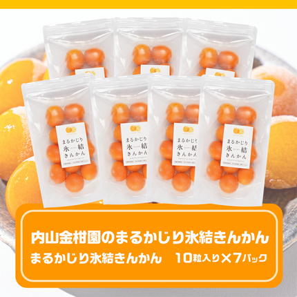 宮崎県都城市のふるさと納税 内山金柑園のまるかじり氷結きんかん7パック≪みやこんじょ特急便≫_AO-J703-Q