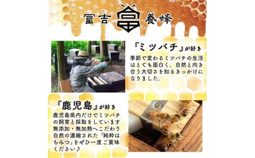 鹿児島県霧島市のふるさと納税 K-203-B 霧島産れんげ蜜(500g) ＜無添加 非加熱 着色料・保存料不使用＞ 純粋ハチミツ 100%天然【冨吉養蜂】霧島市 はちみつ 蜂蜜 ハニー 純粋 純国産