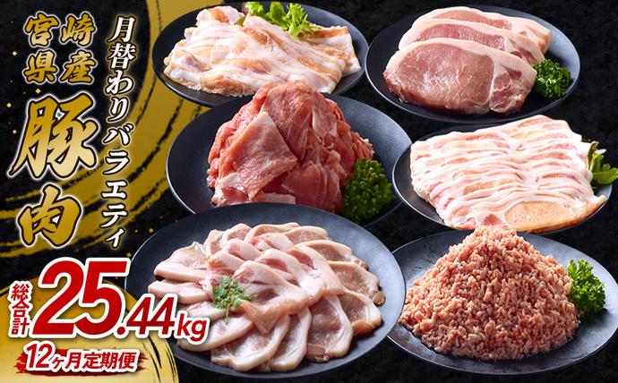 【12ヶ月定期便】宮崎県産 いもこ豚 月替