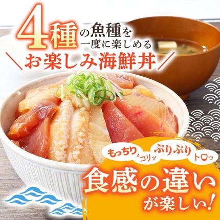 高知県田野町のふるさと納税 これが魚屋の漬け丼だ！海鮮ミックス80g×5パック 海鮮丼 マグロ 鮪 まぐろ ブリ 鰤 カンパチ タイ 鯛 ハマチ イカ サーモン どんぶり おかず 惣菜 海鮮 魚介類 新鮮 個包装 小分け