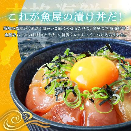 高知県田野町のふるさと納税 これが魚屋の漬け丼だ！海鮮ミックス80g×5パック 海鮮丼 マグロ 鮪 まぐろ ブリ 鰤 カンパチ タイ 鯛 ハマチ イカ サーモン どんぶり おかず 惣菜 海鮮 魚介類 新鮮 個包装 小分け