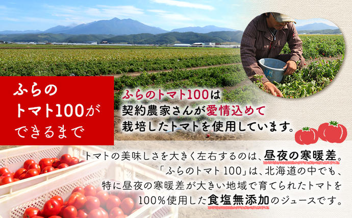 北海道富良野市のふるさと納税 ふらの トマト100 160g×30本入  (ジュース 野菜ジュース 飲み物 缶 北海道 送料無料 道産 富良野市 ふらの)