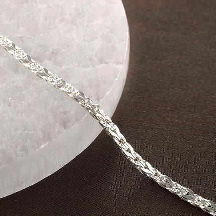 プラチナ ブレスレット レディース チェーンのみ 18cm pt850 太め