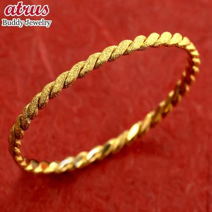 山梨県昭和町のふるさと納税 24金 リング 純金 メンズ 鍛造 指輪 ゴールド 24k 金 編み込み ダイヤモンドダスト k24 地金 ピンキーリング231207100k24 SWAA163