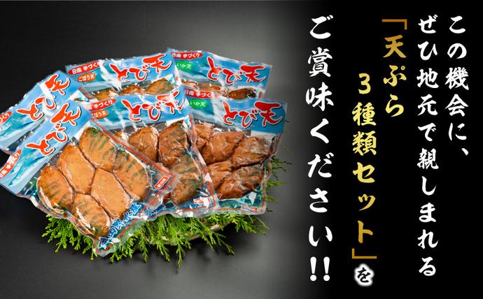 にこにこショップ 天ぷら 3種類 セット 合計36枚 とび天 イカ天 ごぼう