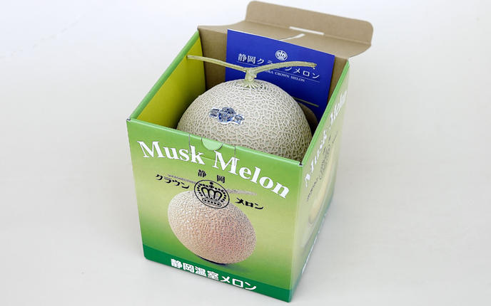 静岡県袋井市のふるさと納税 【６ヶ月定期便】クラウンメロン（白上級）１玉入