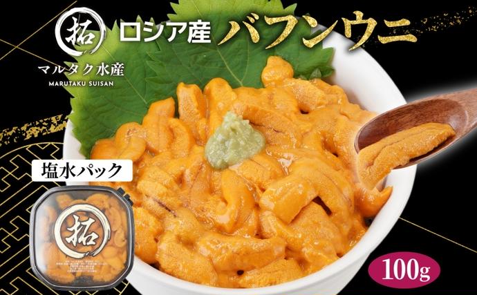 うに ロシア産 バフンウニ 塩水パック 100g×1 【マルタク水産】[ 雲丹