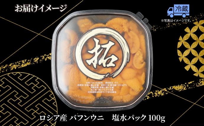 うに ロシア産 バフンウニ 塩水パック 100g×1 【マルタク水産】[ 雲丹
