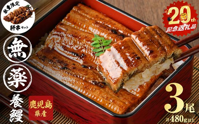 【無薬養鰻】 鹿児島産 山田のうなぎ ＜計