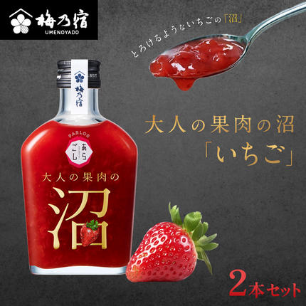 大人の果肉の沼 「いちご」 2本セット / 梅乃宿酒造 お酒 リキュール 苺 イチゴ 果実酒 いちご酒 ギフト 人気 お祝い プレゼント 奈良県 葛城市