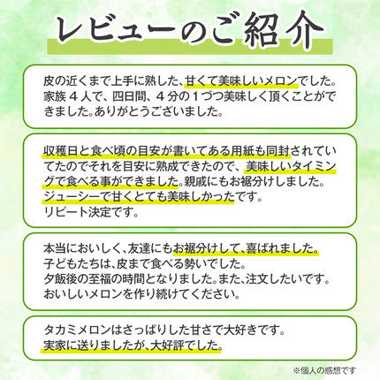 茨城県八千代町のふるさと納税 【 先行予約 2026年6月上旬以降発送】 令和8年産 八千代町産 タカミメロン 秀品 2玉 約3.5kg 期間限定 産地直送 果物 フルーツ メロン 甘い 人気 タカミ 貴味 [AX039ya]