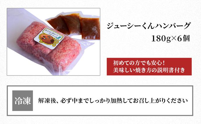 TVで紹介されました】ジューシーくんハンバーグ180g×6個 オニオン