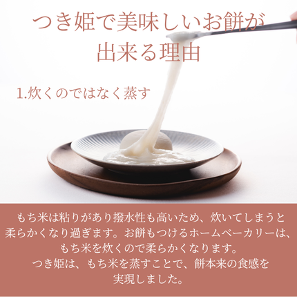 岡山県赤磐市のふるさと納税 みのる産業 3合餅つき機 つき姫 リッチホワイト 餅つき機 ホワイト