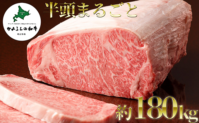 北海道上富良野町のふるさと納税 かみふらの和牛A5等級　半頭まるごとお届け便≪19個口≫