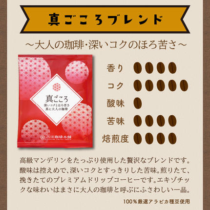 大阪府泉南市のふるさと納税 【吉田珈琲本舗】煎りたて、挽きたて!ドリップコーヒー4種50袋【配送不可地域：北海道・沖縄・離島】【010E-033】