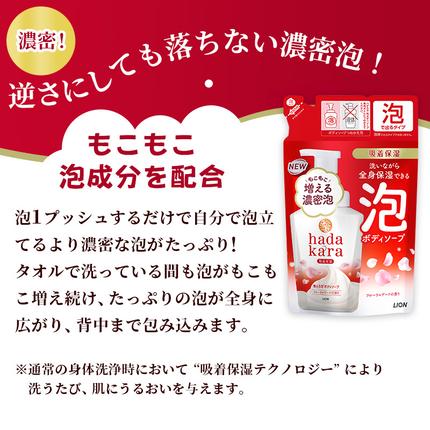 兵庫県小野市のふるさと納税 hadakara（ハダカラ）オリジナルセット 泡タイプ つめかえ用×10袋 [ ライオン LION ボディソープ ]