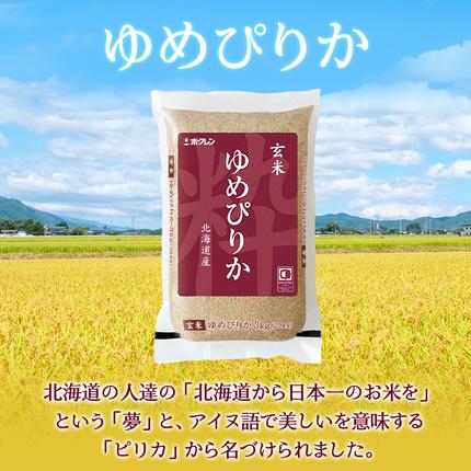 北海道仁木町のふるさと納税 5ヵ月 定期便 (玄米3kg)ホクレンゆめぴりか(3kg×1袋) 北海道米 お米 玄米 ごはん ご飯 ライス 和食 炭水化物 主食 おにぎり お弁当 ほど良い粘り 豊かな甘み つややか 特A [JA新おたる]