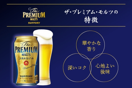 京都府長岡京市のふるさと納税 《3ヶ月定期便》〈天然水のビール工場〉京都直送 ザ・プレミアム・モルツ500ml×24本 全3回 [1517]