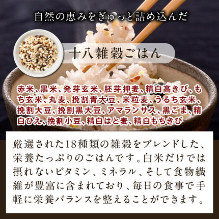 茨城県行方市のふるさと納税 【最短翌日発送】 パックご飯 コシヒカリ 十八雑穀 160g×18食｜パックご飯 スピード 茨城県 行方市(HE-1-1)