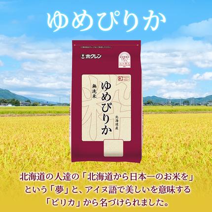 北海道仁木町のふるさと納税 6ヵ月 定期便 (無洗米2kg)ホクレンゆめぴりか(無洗米2kg×1袋)袋はチャック付 北海道米 お米 白米 ごはん ご飯 ライス 和食 炭水化物 主食 おにぎり お弁当 ほど良い粘り 豊かな甘み つややか セット 特A [JA新おたる]