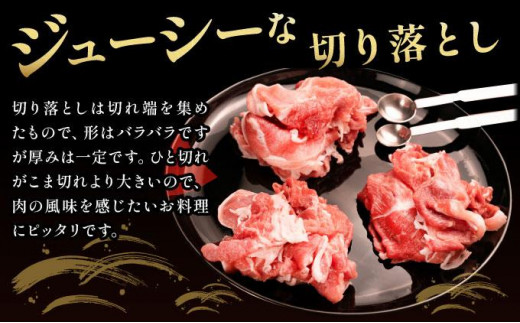 北海道伊達市のふるさと納税 伊達 黄金豚 のジューシーな 切り落とし 肉  2kg【200g×10パック】三元豚  豚肉 ぶた肉 小間切れ スライス 小分け 冷凍