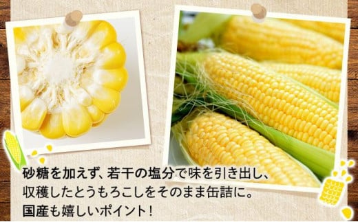 北海道伊達市のふるさと納税 北海道 自然甘 ホールコーン 7号 230g×24缶 スイートコーン コーン とうもろこし とうきび トウモロコシ 缶詰 国産 甘い 長期保存 備蓄 常温 クレードル 送料無料