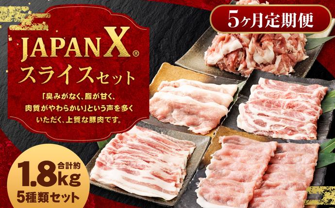 【定期便5か月】JAPAN X5種スライス