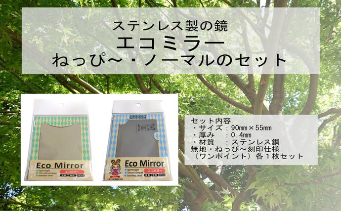 兵庫県加西市のふるさと納税 鏡 手鏡 コンパクトミラー ECO MIRROR ECO MIRROR(ねっぴ～ ) 計2枚 セット