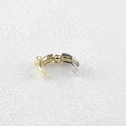 ピアリング 正規品 18金 プラチナ イヤリング メンズ ダイヤモンド