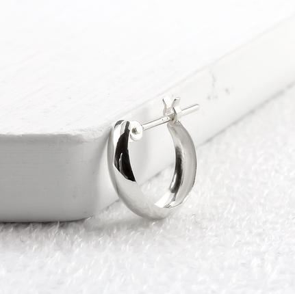 プラチナ フープ ピアス メンズ 片耳 フープピアス 小さめ pt900 地金