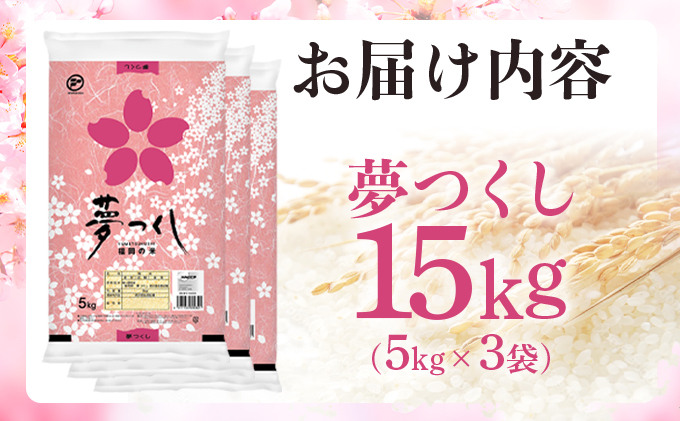 福岡県大木町のふるさと納税 【最短7営業日以内発送】令和7年産 福岡県産米 夢つくし 15kg 精米 ※北海道・沖縄・離島は配送不可 CY010_01