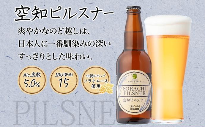 北海道滝川市のふるさと納税 滝川クラフトビール 空知ピルスナー 6本 空知地ビール 地ビール クラフトビール バーベキュー BBQ ご当地ビール 飲み比べ 晩酌 宅飲み アウトドア キャンプ 冷蔵 送料無料 北海道 滝川市