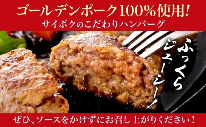 埼玉県日高市のふるさと納税 サイボク ゴールデンポーク ハンバーグ セット ギフト 贈り物 こだわり 豚肉 ゴールデンポーク 加工品 簡単調理 おつまみ おかず お弁当 朝食 定番 サイボク 埼玉県 日高市