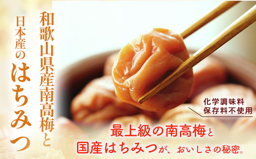 和歌山県美浜町のふるさと納税 梅干し 無添加 訳あり はちみつ梅干1kg（500g×2） 紀州梅香 ◇ ｜ 和歌山 みなべ町 梅干し ウメ 梅 梅干 南高梅 減塩