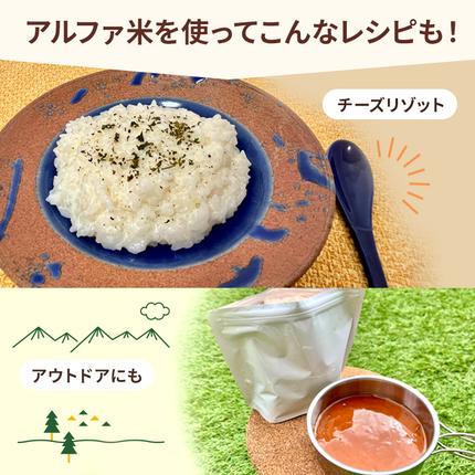 熊本県錦町のふるさと納税 熊本県錦町産森のくまさん使用！ 白米 100g 20袋セット もちもち食感　甘みしっかり アルファ米 保存食 非常食 長期保存 アルファ化米