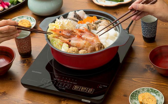 宮城県大河原町のふるさと納税 薄型IHクッキングヒーター 1400W IHC-T43-B ブラック コンロ 時短 キッチン用品 調理家電 アイリスオーヤマ 鍋 食欲の秋特集