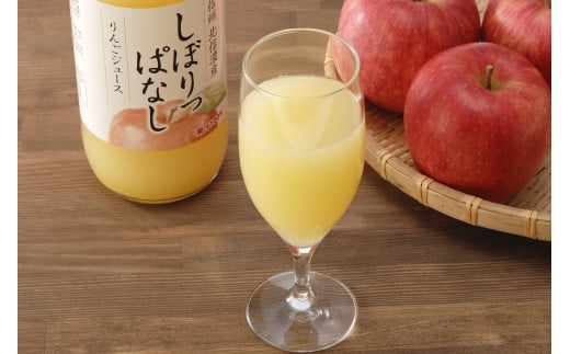 長野県千曲市のふるさと納税 信州産 りんごジュース 「しぼりっぱなし」 果汁100％ (1L×6本)｜ストレートジュース 信州 長野県 千曲市