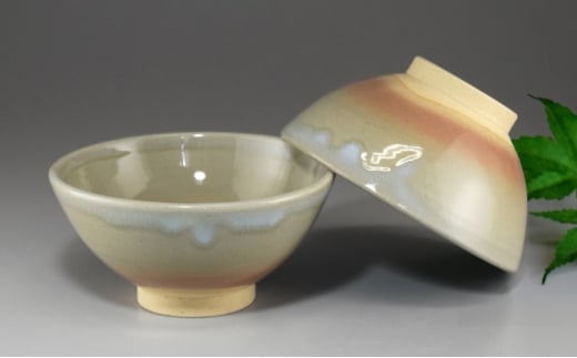 萩焼 ご飯茶碗 2客