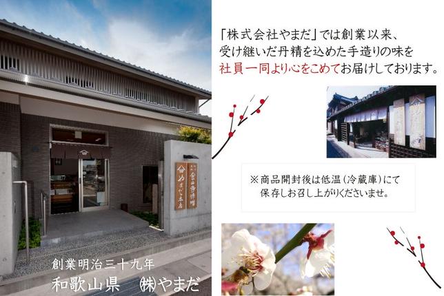 和歌山県湯浅町のふるさと納税 YD1003_紀州南高梅つぶれ梅詰合せ