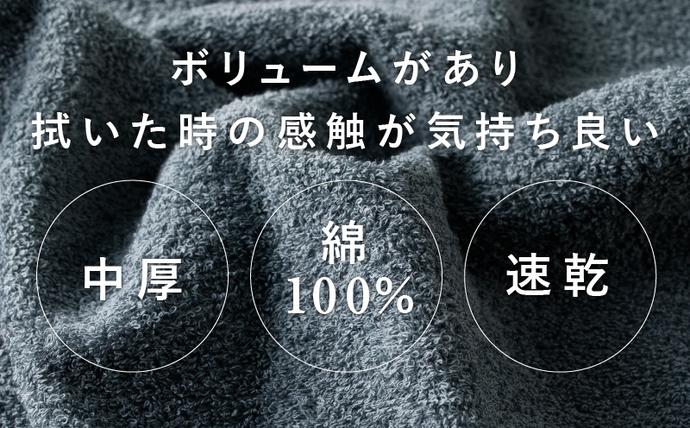 大阪府泉佐野市のふるさと納税 コンパクトバスタオル 6枚 シックグレー【速乾 中厚 ロングヘアにも最適 泉州タオル 国内製造 国産 吸水 普段使い シンプル 日用品 家族 ファミリー】 099H3813